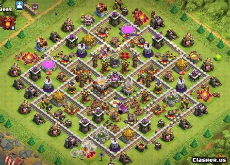 Town Hall 11 Th11 Trophy War Base V144 With Link 11 2019 War Base Clash Of Clans Clasher Us