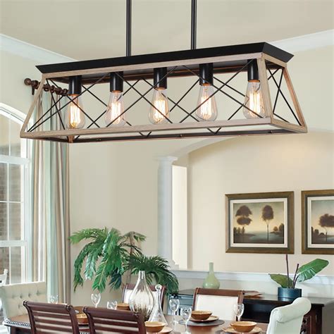 Merbotin Farmhouse Island Light Collections 5 Light Farmhouse Dining