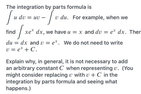 Integration Formulas For Uv