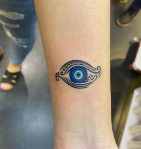 Evil Eye Wrist Tattoo