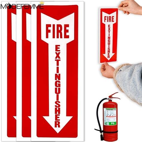 Outdoor Fire Extinguisher Label For Restaurant Office Fire Extinguisher Sticker