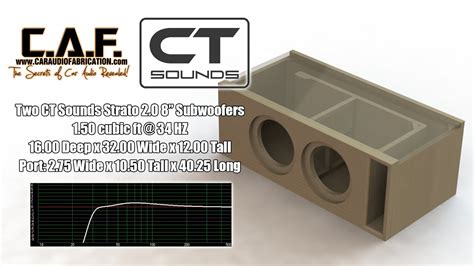 CT Sounds Dual 12 Inch Front Ported Subwoofer Box Design, 47% OFF