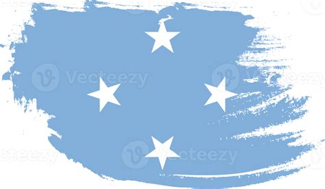 Micronesia Flag With Grunge Texture 12057229 PNG