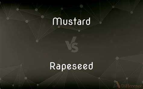 Mustard Vs Rapeseed — Whats The Difference