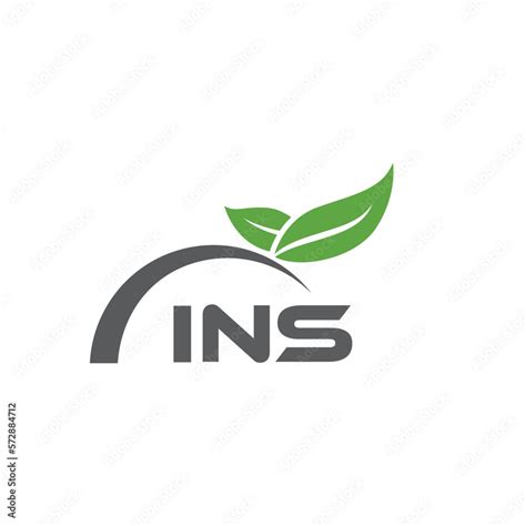 Ins Letter Nature Logo Design On White Background Ins Creative