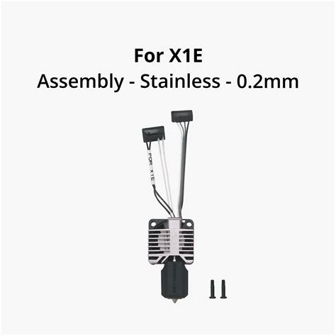 Bambu Lab Complete Hotend Assembly With Stainless Steel Nozzle X1E