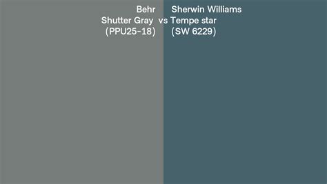 Behr Shutter Gray Ppu Vs Sherwin Williams Tempe Star Sw