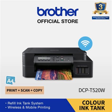 Jual BROTHER Printer DCP T520W T520 Wireless Print Scan Copy