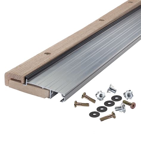 M-D 36-in x 1.125-in Aluminum/Wood Door Threshold (Install with Screws ...