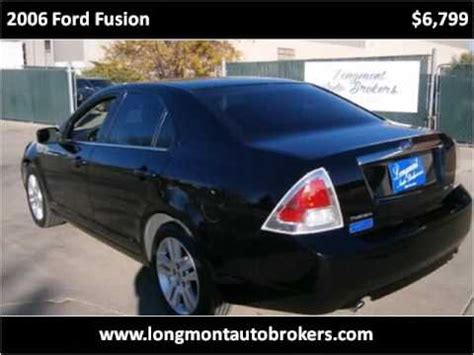 Ford Fusion Used Cars Longmont Co Youtube