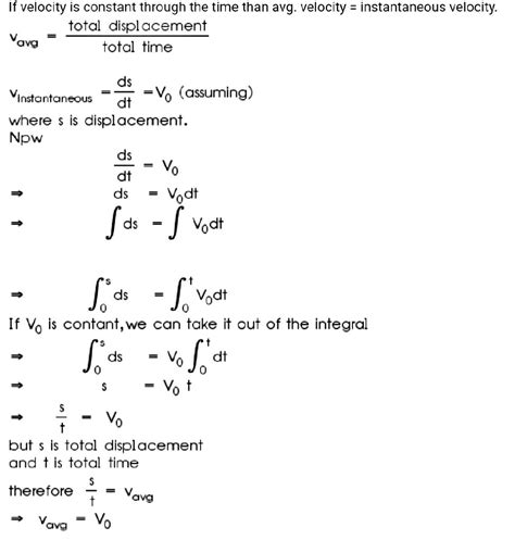 Instantaneous Speed Physics