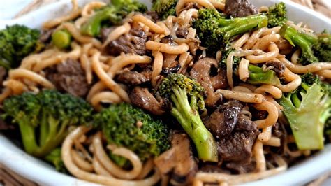 Beef Broccoli Stir Fry With Udon Noodles Beef And Broccoli Recipe