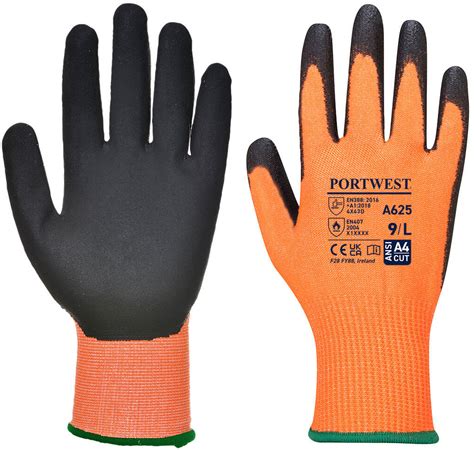 Portwest A625 Vis Tex Cut Resistant Gloves A4 Criticaltool