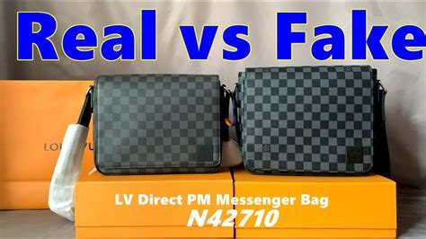 Real Vs Fake Louis Vuitton District PM Messenger Bag N42710 From