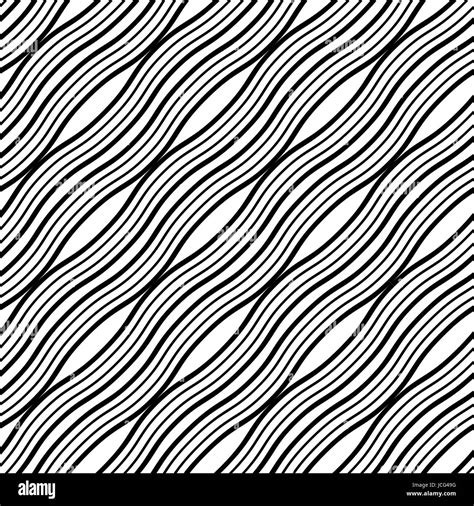 Wavy Lines Seamless Background Modern Geometric Background Vector Seamless Texture Repeating