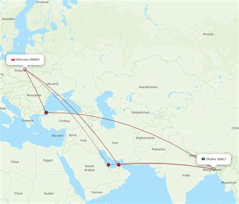 Flights From Dhaka To Warsaw DAC To WAW Flight Routes