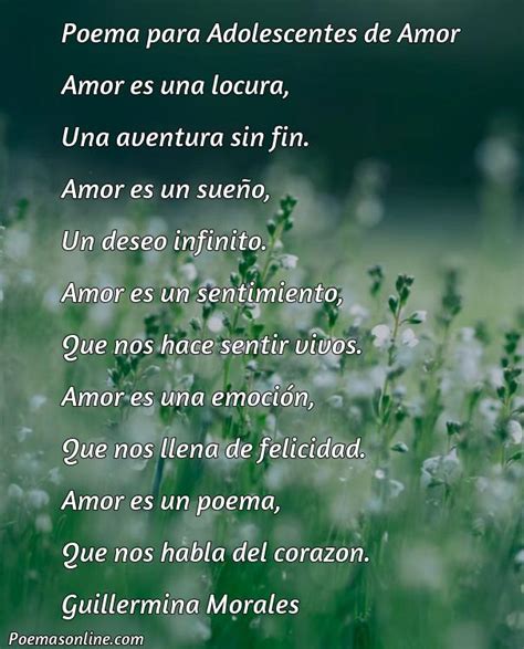 Cinco Poemas Para Adolescentes De Amor Poemas Online