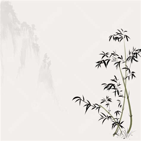 รปChinese Style Background Ink Background Bamboo Background Health