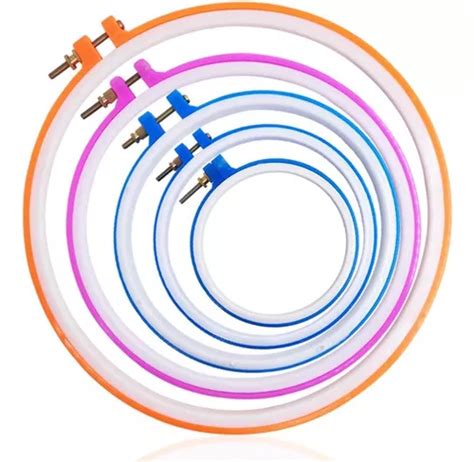Pack 5 Bastidores Plásticos Para Bordado Cuotas Sin Interés