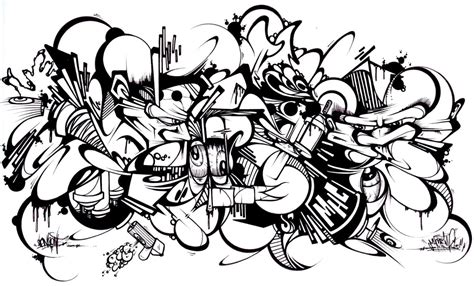 Grafite Para Colorir De Hip Hop