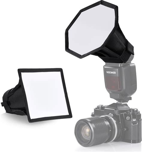 NEEWER Upgraded Flash Diffuser Speedlight Softbox Collapsible 2 Pack