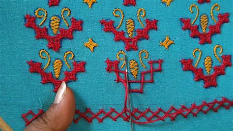 151 Sindhi Embroidery Kutch Work Gujrati Stitch Hand Embroidery YouTube