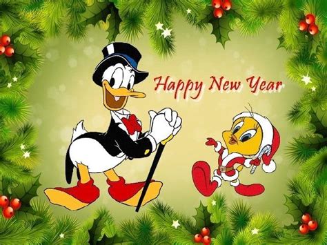 ♥ Happy New Year From Donald Duck And Tweety Bird 5 Happy New Year