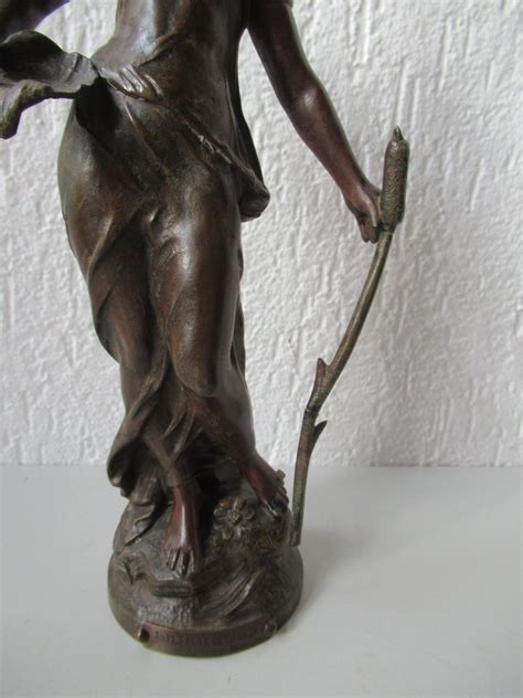 Auguste Moreau Sculpture Libellule Cm Spelter