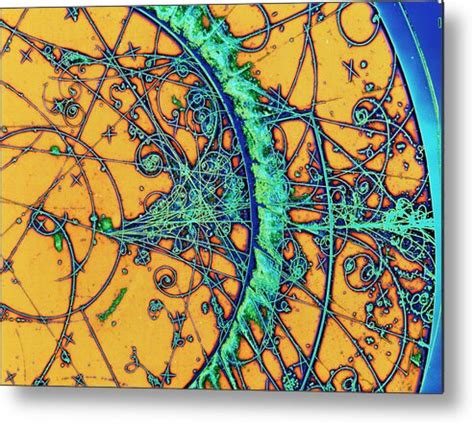 Particle Tracks Metal Print By Patrice Loiez Cern