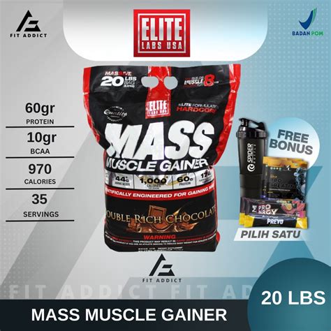 Jual Elite Labs Mass Muscle Gainer Lbs Lb Lb Lbs Elitelabs