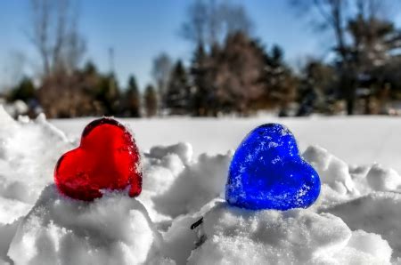 Winter hearts - Photography & Abstract Background Wallpapers on Desktop ...