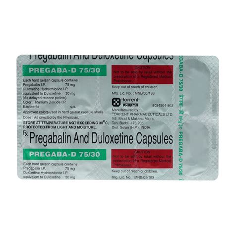 Pregaba D Capsule Uses Side Effects Price Apollo Pharmacy