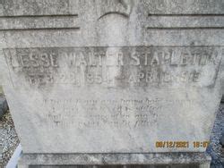 Jesse Walter Stapleton Find A Grave Memorial