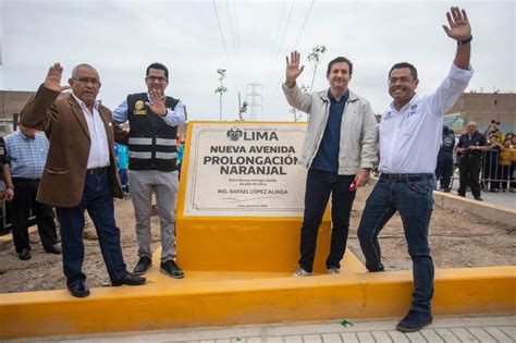 Municipalidad de Lima inaugura avenida prolongación naranjal El Chino