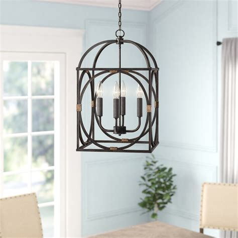 Bayou Breeze Balfor Light Lantern Geometric Pendant Reviews Wayfair