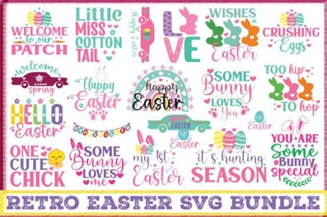 The Mega Retro Easter SVG Bundle Bundle Creative Fabrica