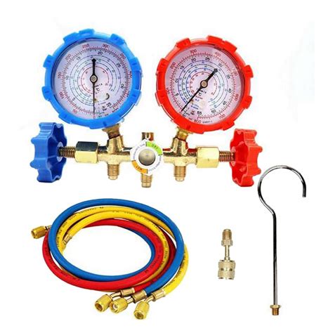 R A Way Ac Diagnostic Manifold Gauge Set For Freon Charging Fits R