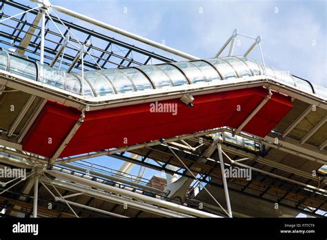 Escalator Centre Pompidou Paris France Banque De Photographies Et D