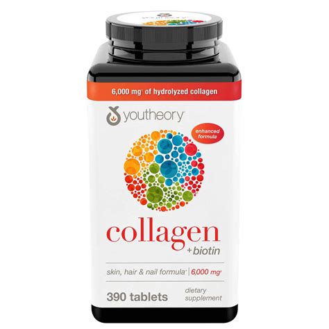 Amazon Youtheory Collagen Plus Biotin Tablets Pack