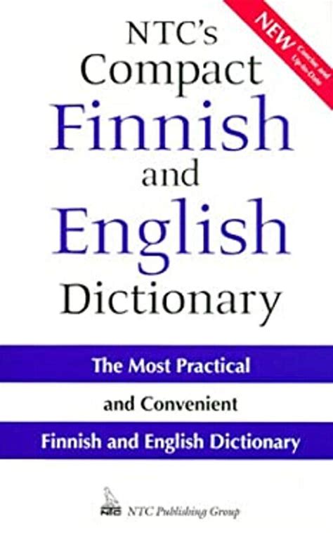 Ntcs Compact Finnish And English Dictionary The Most Practical 9780844203256 Ebay