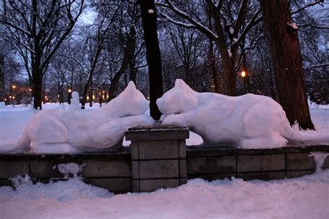 Snow sculptures in Montreal - The Globe and Mail