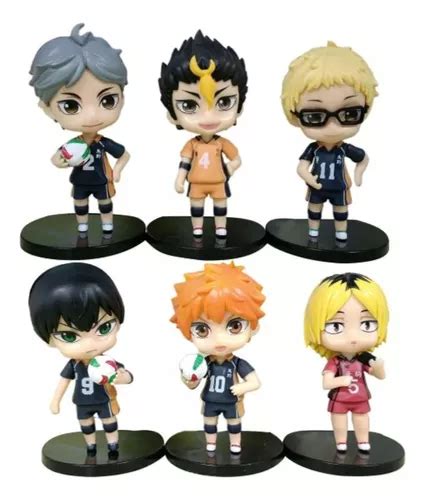 Anime Action Figure 10 Cm Sem Caixa Set 6 Pcs Haikyuu Frete grátis