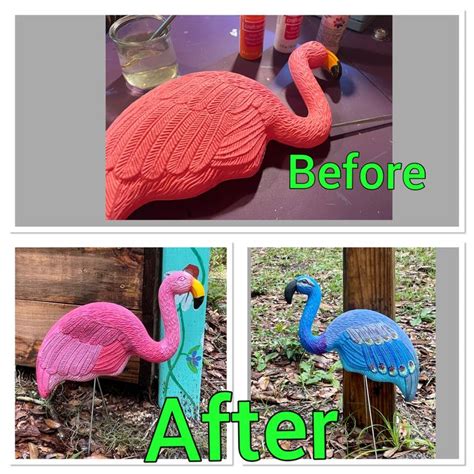 My Dollar Tree Flamingos Get A Makeover Flamingo Dollar Tree Create