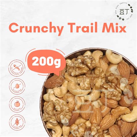 [ 200 Gram ] Crunchy Trail Mix [ Cashew Almond Walnut ] [ 腰果 杏仁 核桃 ] Shopee Malaysia