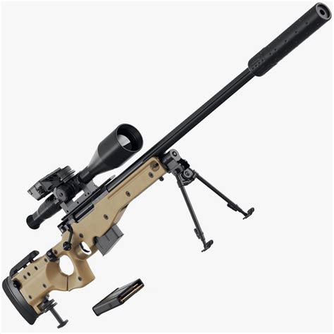 Accuracy International Awm L A D Model Turbosquid