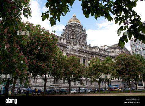 Justice Palace Palais De Justice Brussels Belgium Stock Photo Alamy