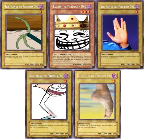 D A N K M E M E E X O D I A Exodia The Forbidden One Know Your Meme