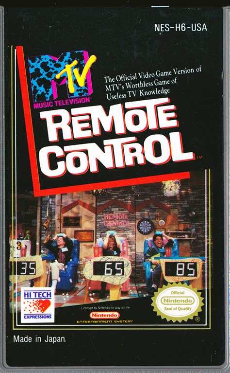 MTV Remote Control – Gaming Alexandria