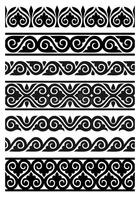 Seamless Borders Stock Vector Illustration Of Fancy 38372707