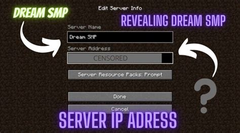 Revealing Dream SMP Server IP Address